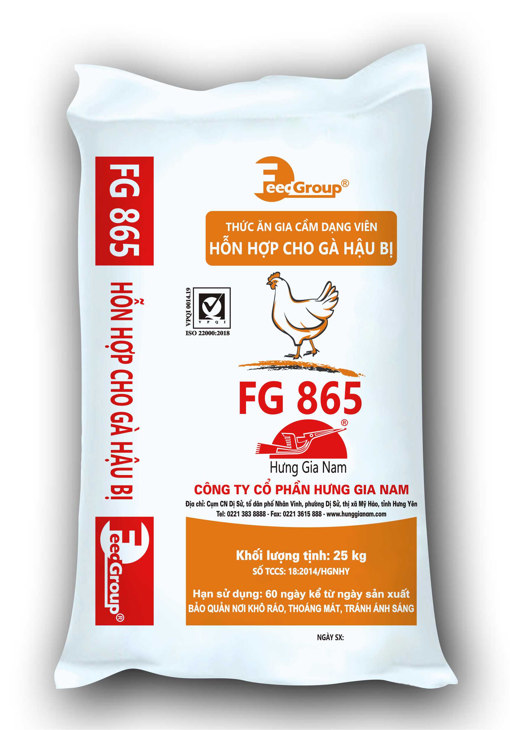 Hỗn hợp cho gà hậu bị