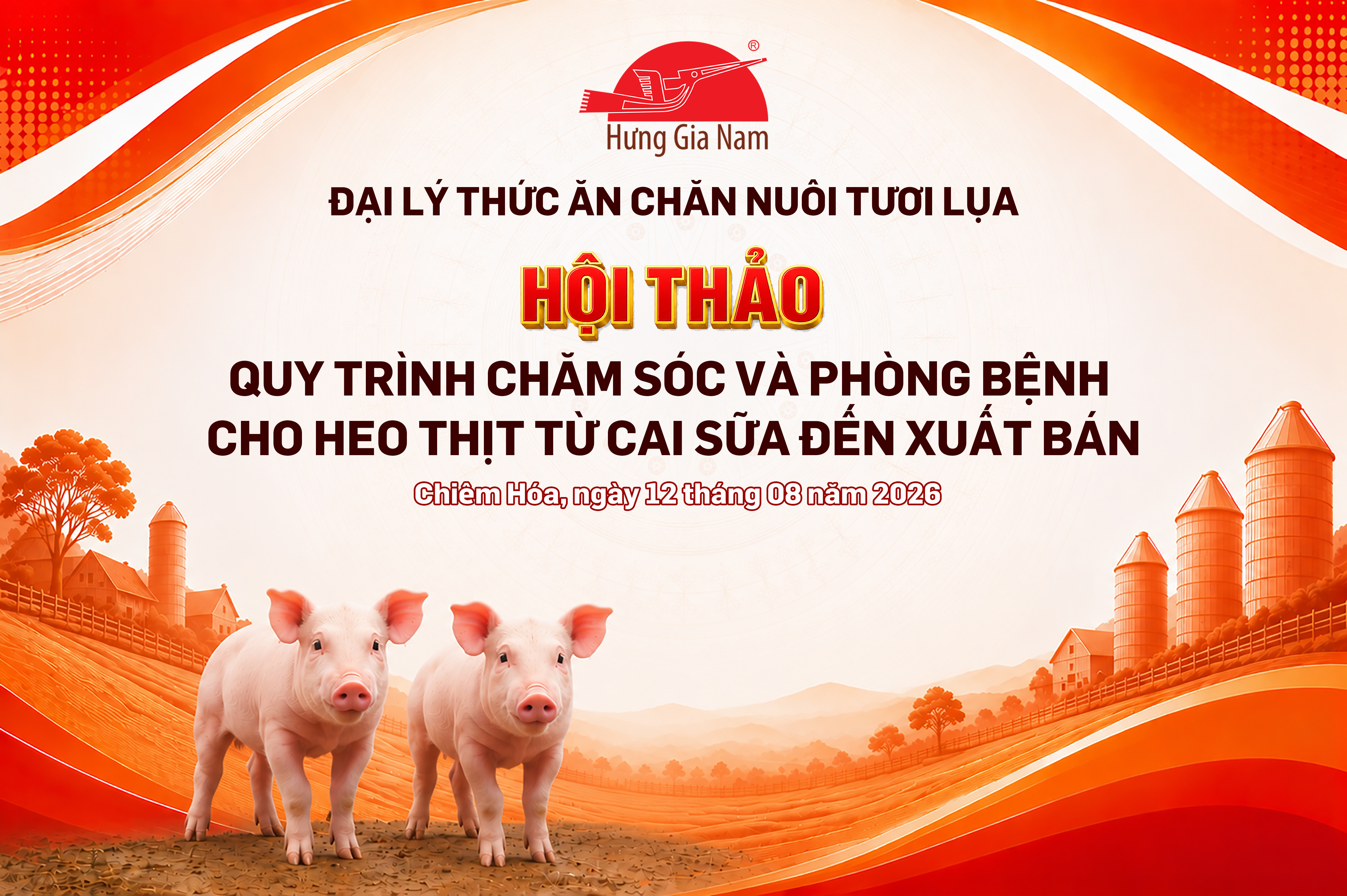 HỘI THẢO QUY TRÌNH CHĂM SÓC VÀ PHÒNG BỆNH CHO LỢN THỊT TỪ CAI SỮA ĐẾN XUẤT BÁN TẠI CHIÊM HÓA - TUYÊN QUANG